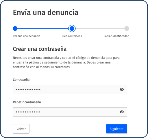 Paso 2 para hacer una denuncia con Woffu